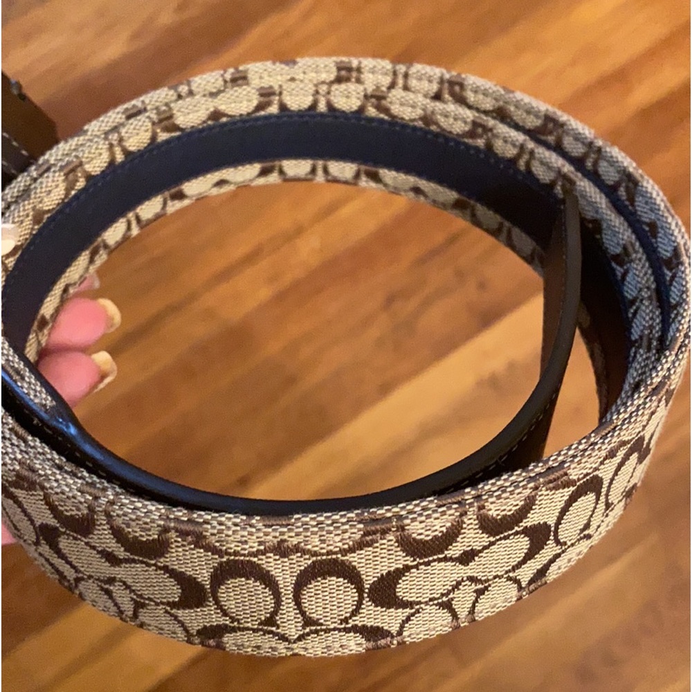 HP!🎉COACH SIGNATURE REVERSIBLE JACQUARD BELT - VINTAGE 2013 ✨